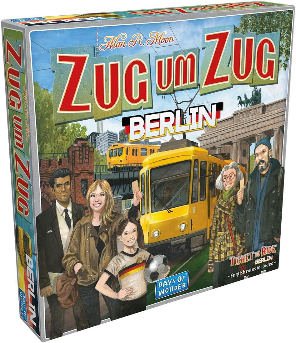 Days of Wonder, Ticket to Ride: Berlin, familiespil, brætspil, 2-4 spillere, i alderen 8+, 10-15 minutter, tysk