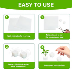 Rockwool, Formering Rockwool, 2 stk, hydroponisk svamp, 200 stk efter skæring - alternativ til drivhus, frøspiring og hjemmegrøntsager