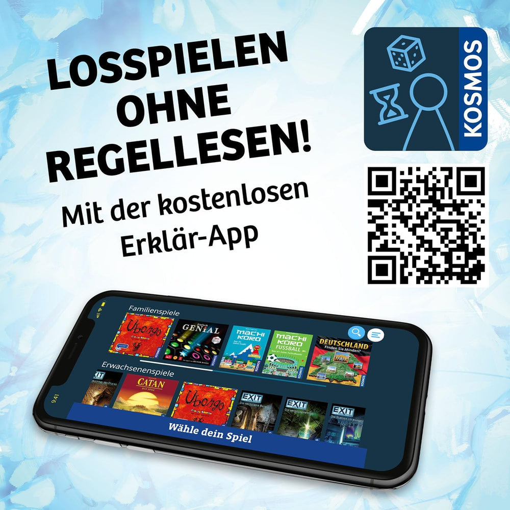 KOSMOS 683801 Nunatak - Temple of Ice, Familiespil, Cool 3D Setup, 3D Ice Game Brikker, Strategispil, Brætspil, Festspil