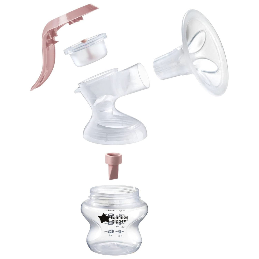 Tommee Tippee Made for Me Manuelle Einzel-Milchpumpe, Starke Saugkraft, Ergonomischer Griff, Tragbare Und Leise Milchpumpe, Samt Babyflasche Accessories Mad og Amning Bebe Naty Shop