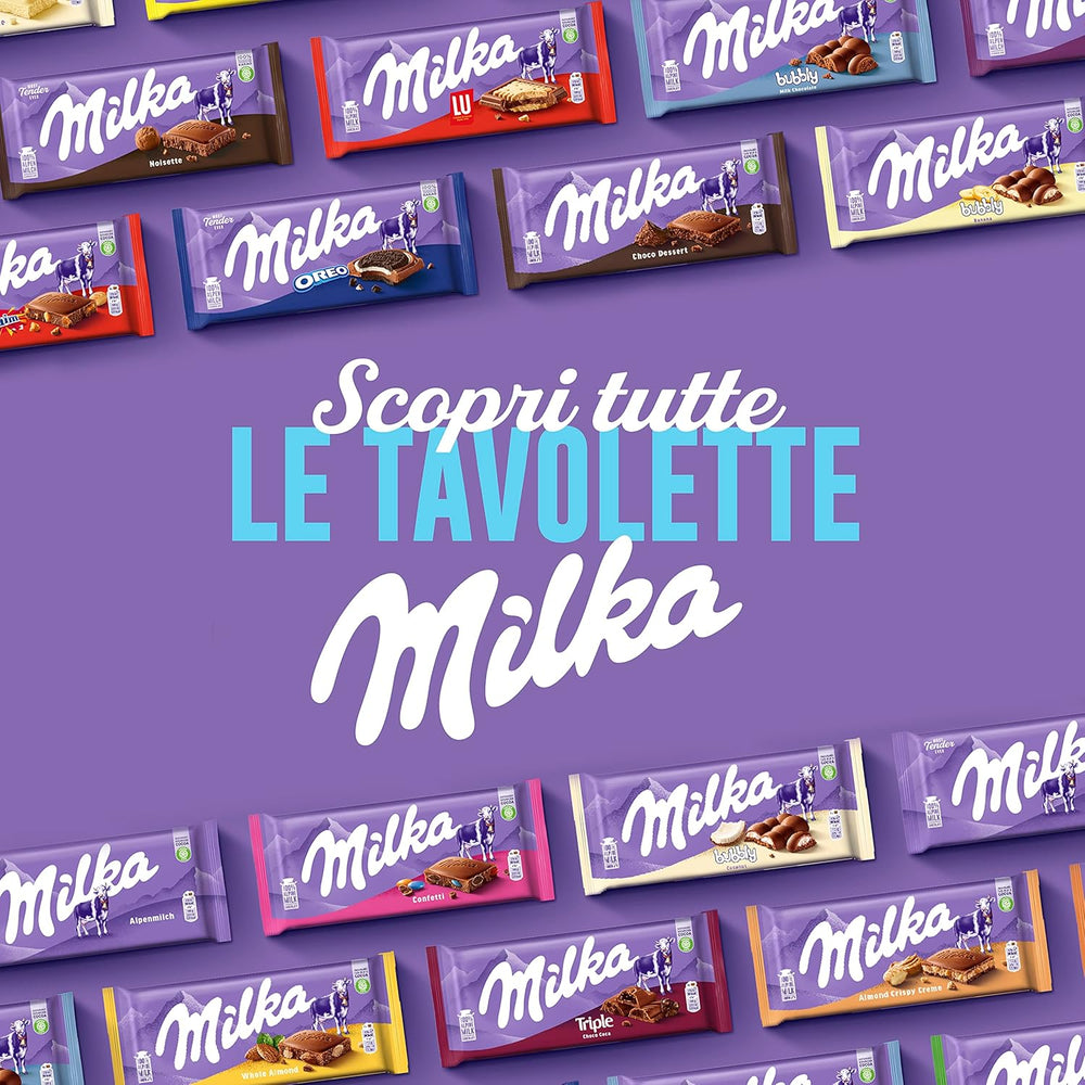 Chokolade Milka | Chokoladebarsandwich | Milka chokoladebarer | 90 ml i alt