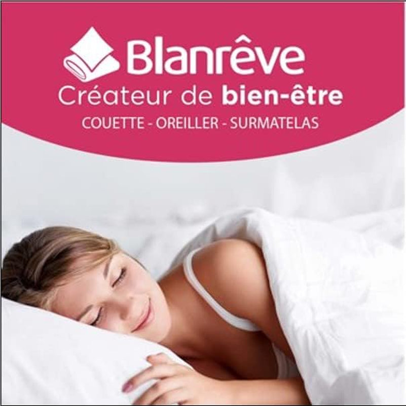 Blanrève - Serenité quilt - Støvmidebehandling - Tempereret 300 G/M² - 140 X 200 Cm - Til enkeltseng - Maskinvaskbar, hvide Dyner og dyner Naty Shop