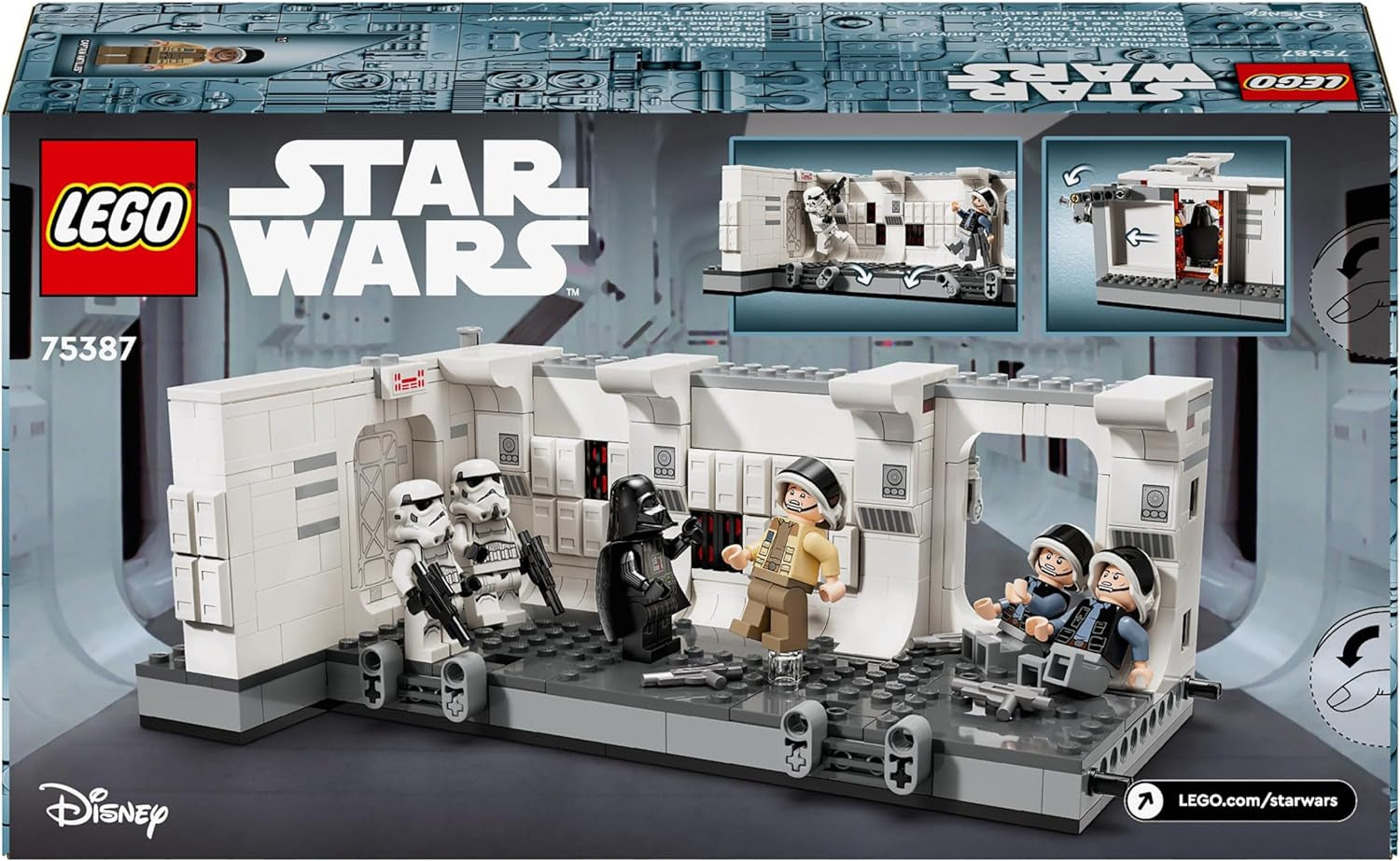 LEGO Star Wars Tantive IV Boarding, A New Hope Movie Building Legetøj, Fantasy-legesæt til samleobjekter, gaveidé til drenge og piger 8+ og samlere 75387 Byggesæt Beuche den LEGO-Store