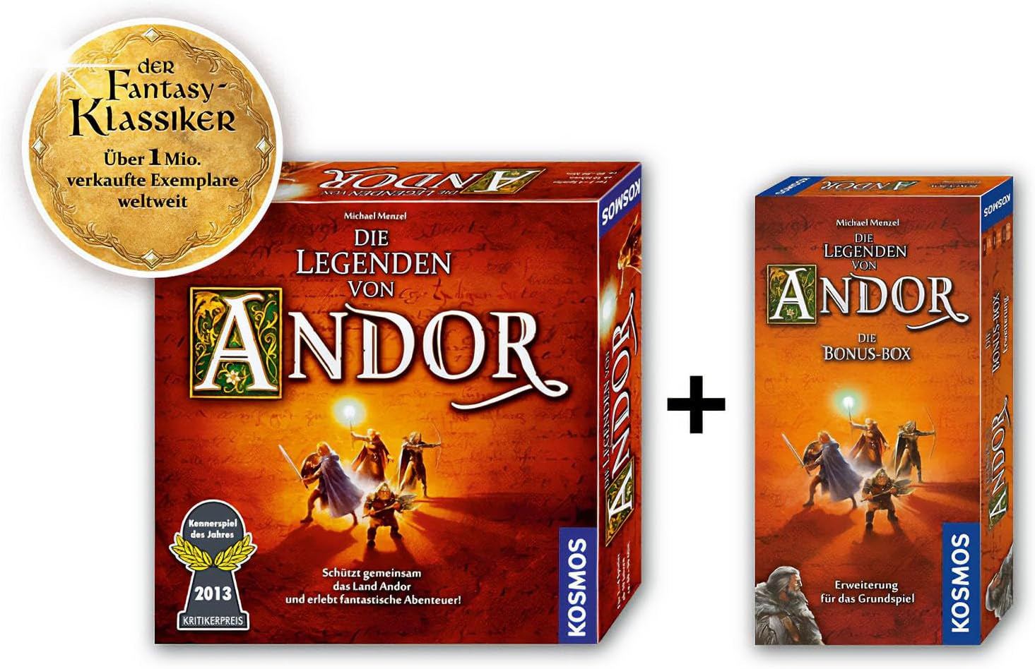 Kosmos 684358 Andor - Bonus Box, en varieret udvidelse til fantasy-klassikeren Legends of Andor, fra 10 år og opefter