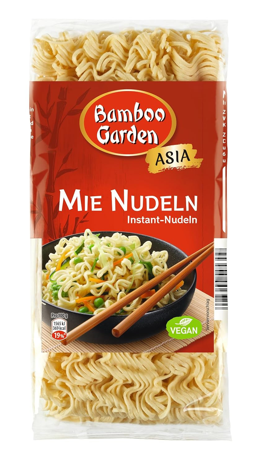 Bambushave - Mie Nudler | Instant nudler til asiatisk køkken | Ideel til wok-retter eller supper Veganere | 250 g pose