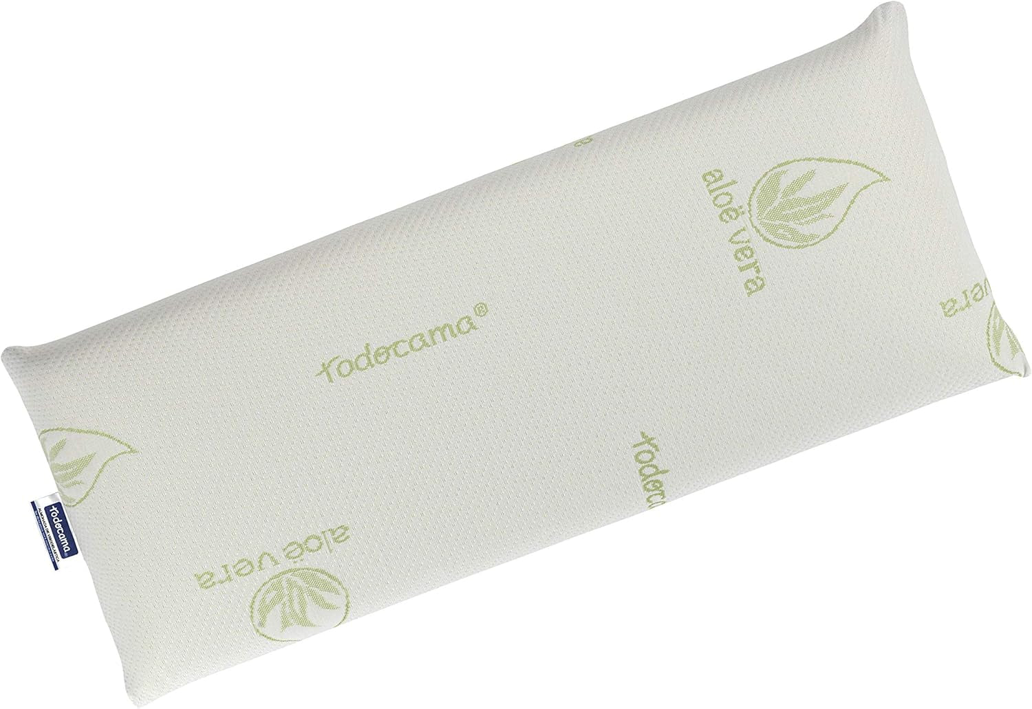 Todocama - Pernă viscoelastică, miez compact, husă dublă cu fermoar, țesătură Aloe Vera plus, termoregulatoare, reglabilă la gât, pachet de 2 (2 bucăți - 70 cm) Perne standard Naty Shop Salutări 80 cm