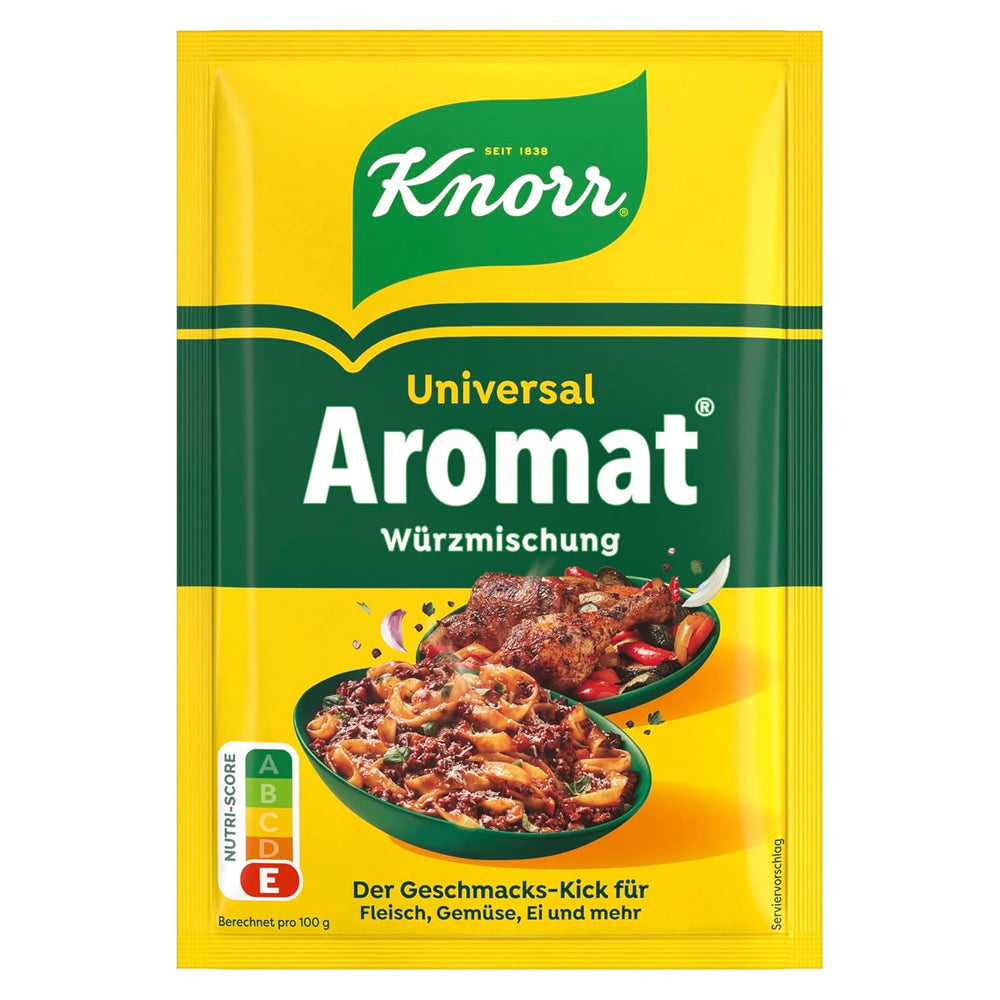 Knorr Würzmittel Nachfüllpackung Aromat Gewürzmischung zum Verfeinern von Speisen für hurtige Gerichte 100 g 1 Stück