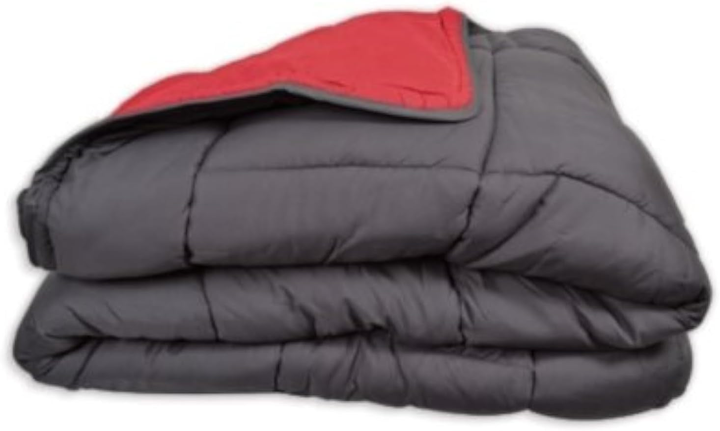 Calgary Dynebetræk Polyester grå/rød, Polyester, Grå/rød, 200X140X1 Cm Dyner og dyner Naty Shop 220X160X1 cm