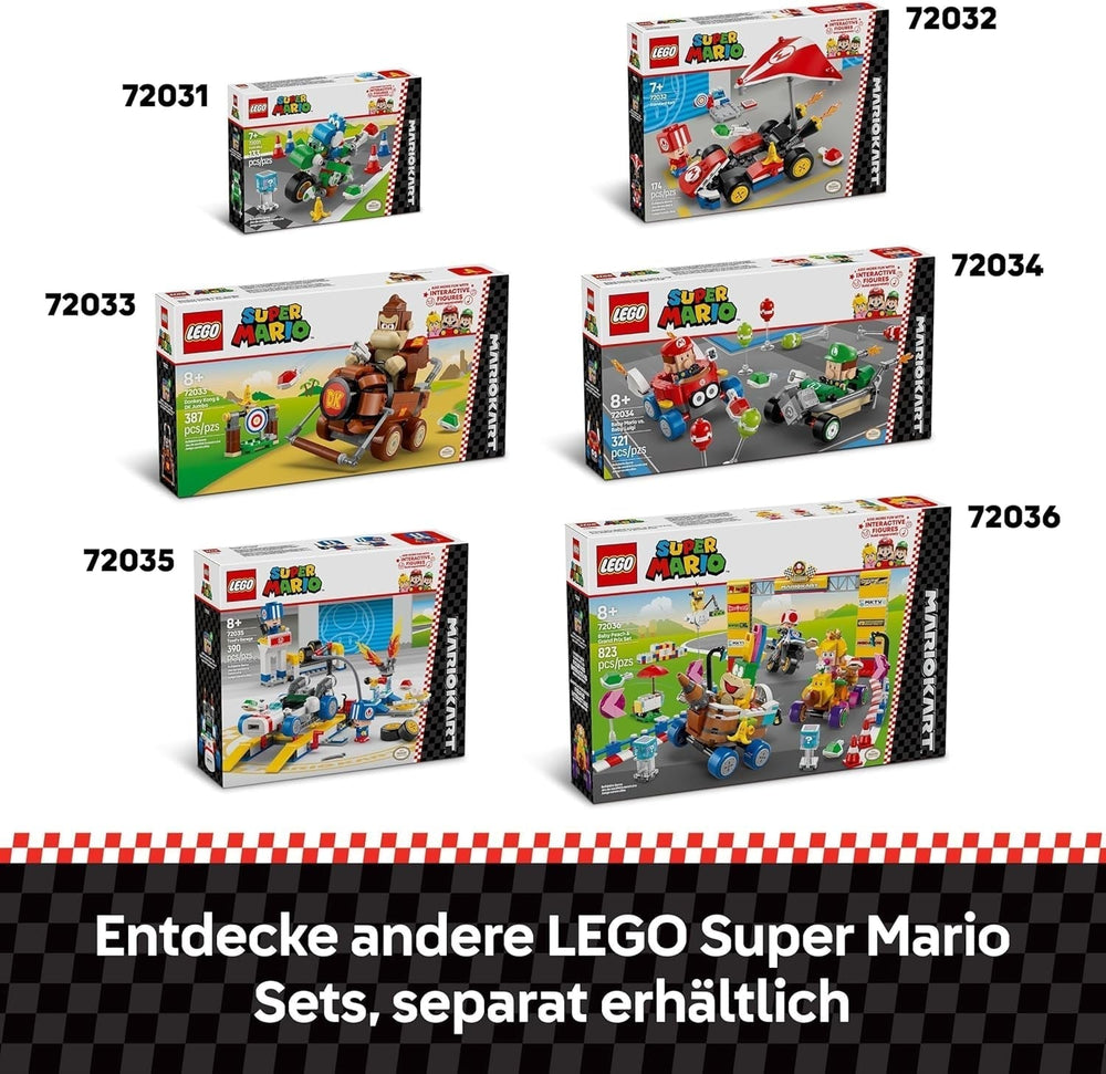 LEGO Super Mario: Mario Kart - Baby Peach & Grand Prix-sæt, Nintendo-figurer - Toad, Lakitu, Baby Peach og Lemmy, Gave til drenge, piger og spillere 8+, Eventyrlegetøj 72036 Byggesæt Beuche den LEGO-Store