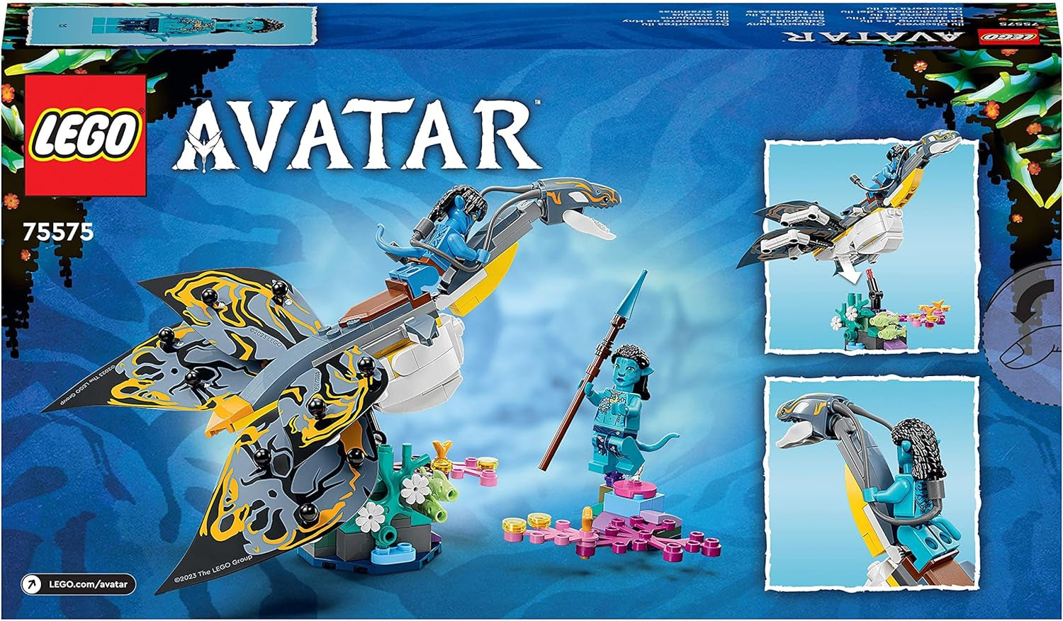 LEGO Avatar Opdagelsen af Ilu Vandsti byggelegetøj med undervandsfigur Pandora Collection Sæt til børn og filmfans fra 8 år og opefter 75575 Byggesæt Besuche den LEGO-Store