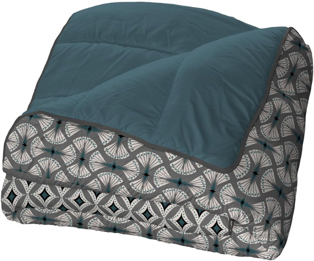 Bleu Câlin Trykt 1 person Hermance quilt, polyester, blå/grå, 140 X 200 Cm Dyner og dyner Naty Shop Blå/grå/hvid 140X200 Cm