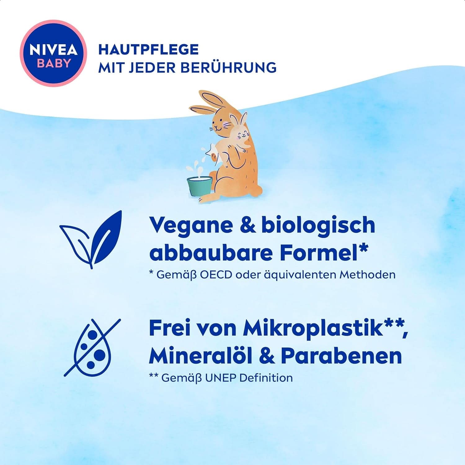 NIVEA Baby AQUA Feuchttücher, Baby Feuchttücher Zur Sanften Reinigung Empfindlicher Haut, Hypoallergene Und Parfümfreie Feuchttücher For Babies Mit 99% Wasser (1 X 57 Stück) Baby Wet Wipes Naty Shop