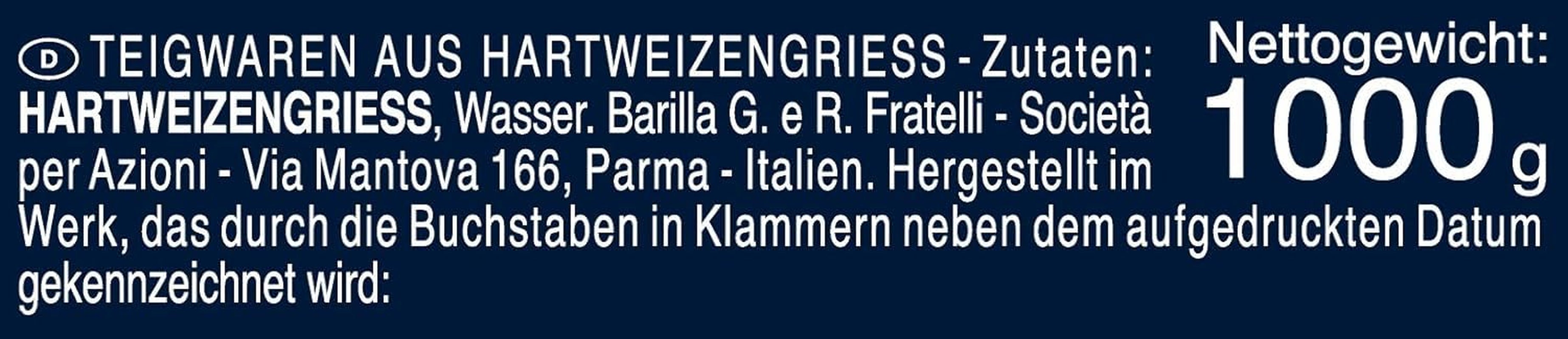 Barilla Selezione Oro Chef Orecchiette Pugliesi, pakke med 9 (9 x 1 kg)