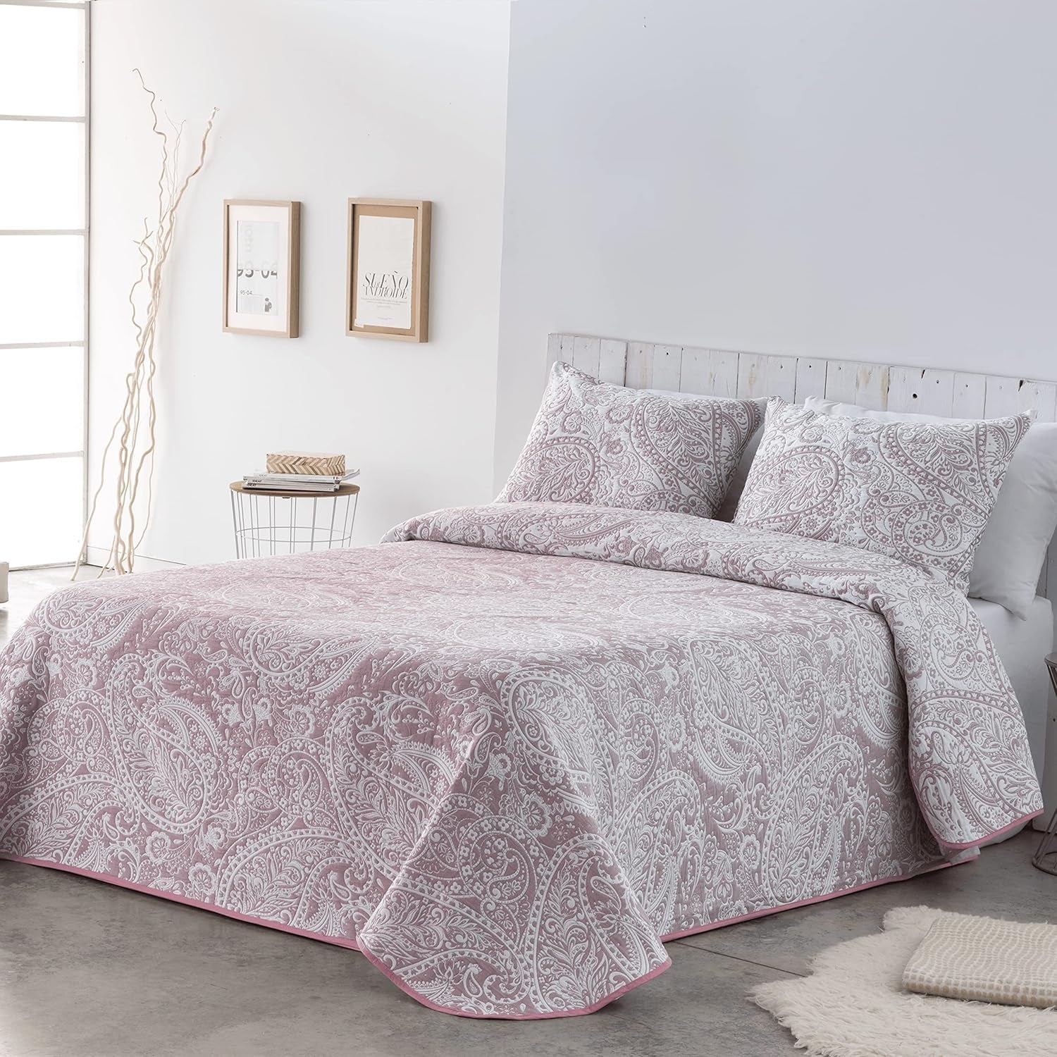 VIALMAN Let tæppe Sofia 29, Bomuld Polyester, Brun, Cama 135: 230 X 270 Cm Senge og tæpper Besuche den VIALMAN-Store Pink 105X190 Cm
