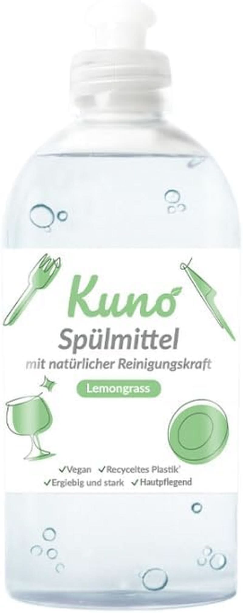 Kuno - Lichid de spălat vase manual, aroma si miros de lamaie, 500 ml Detergenti Bucatarie Naty Shop 1