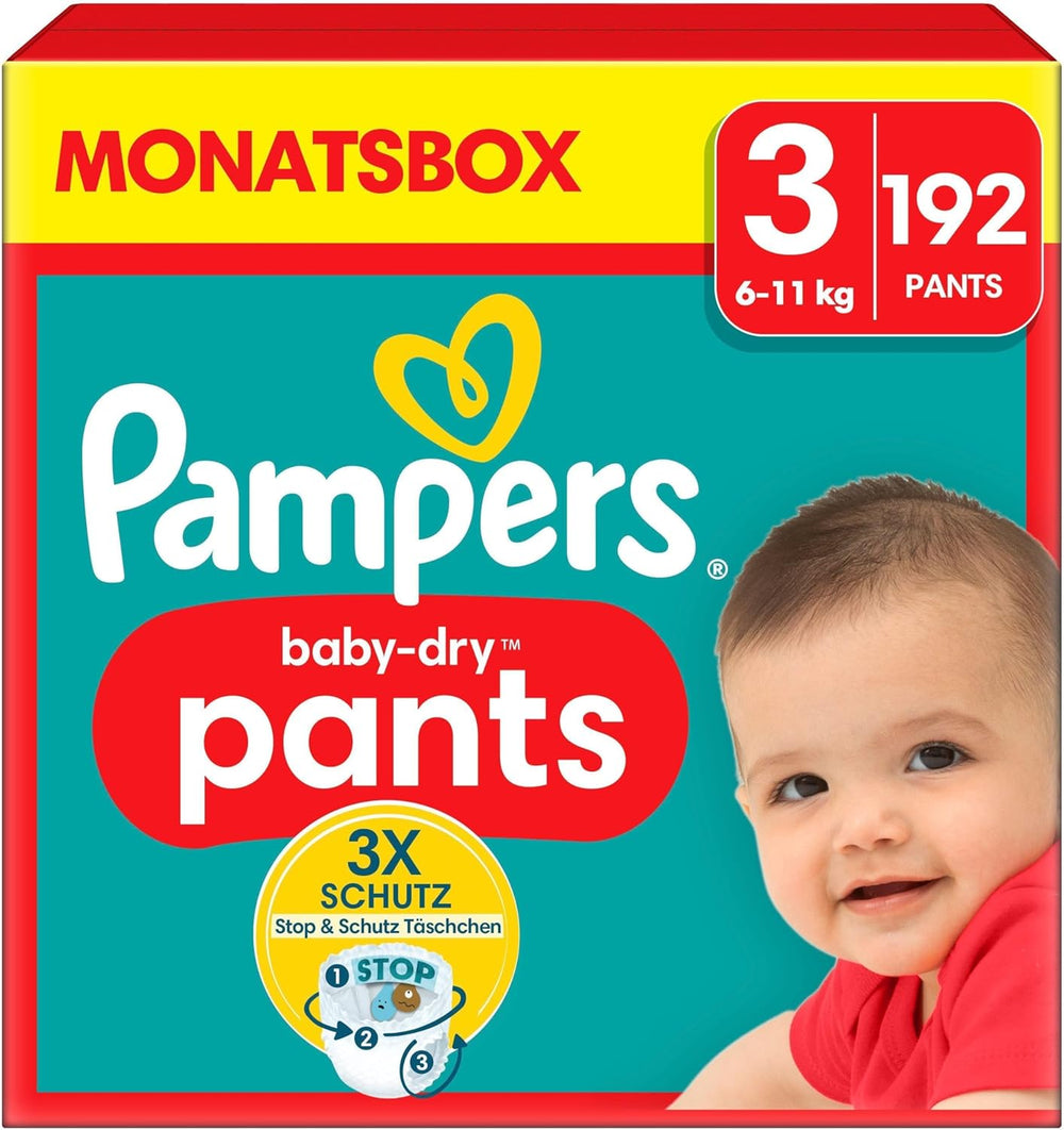 Pampers Baby-Dry Pants Größe 5, 160 Stück, 11kg-17kg, 360° auslaufsichere Passer til dag og nat