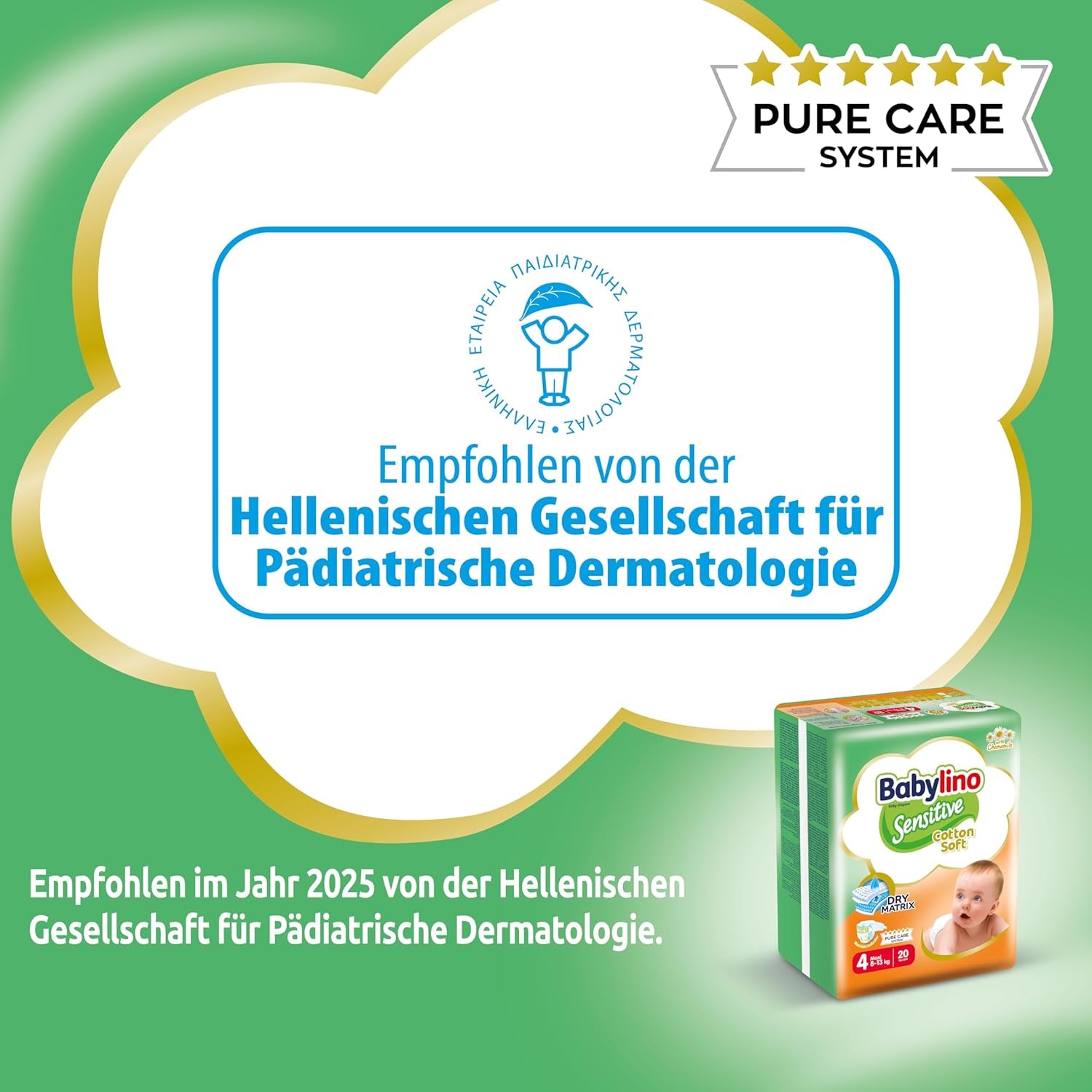 Babybleer Sensitive str. 4, Maxi (8-13 kg), 20 stk