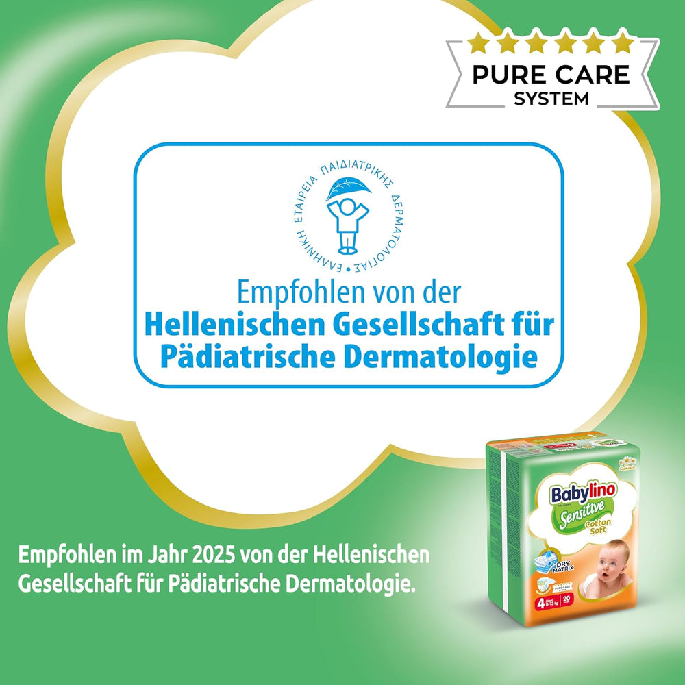 Babybleer Sensitive str. 4, Maxi (8-13 kg), 20 stk