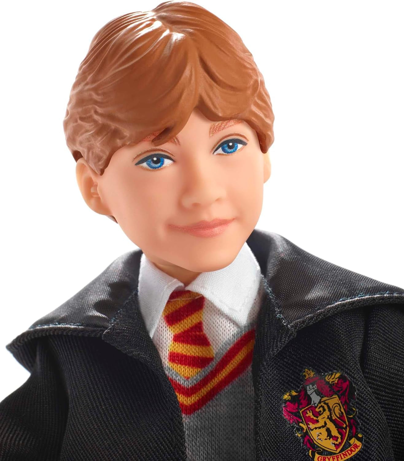 Mattel Harry Potter - Ron Weasley Sammlerpuppe (ca. 26 cm) med Hogwarts-uniform, Gryffindor-Robe og Zauberstab, Spielzeug ab 6 Jahren FYM52