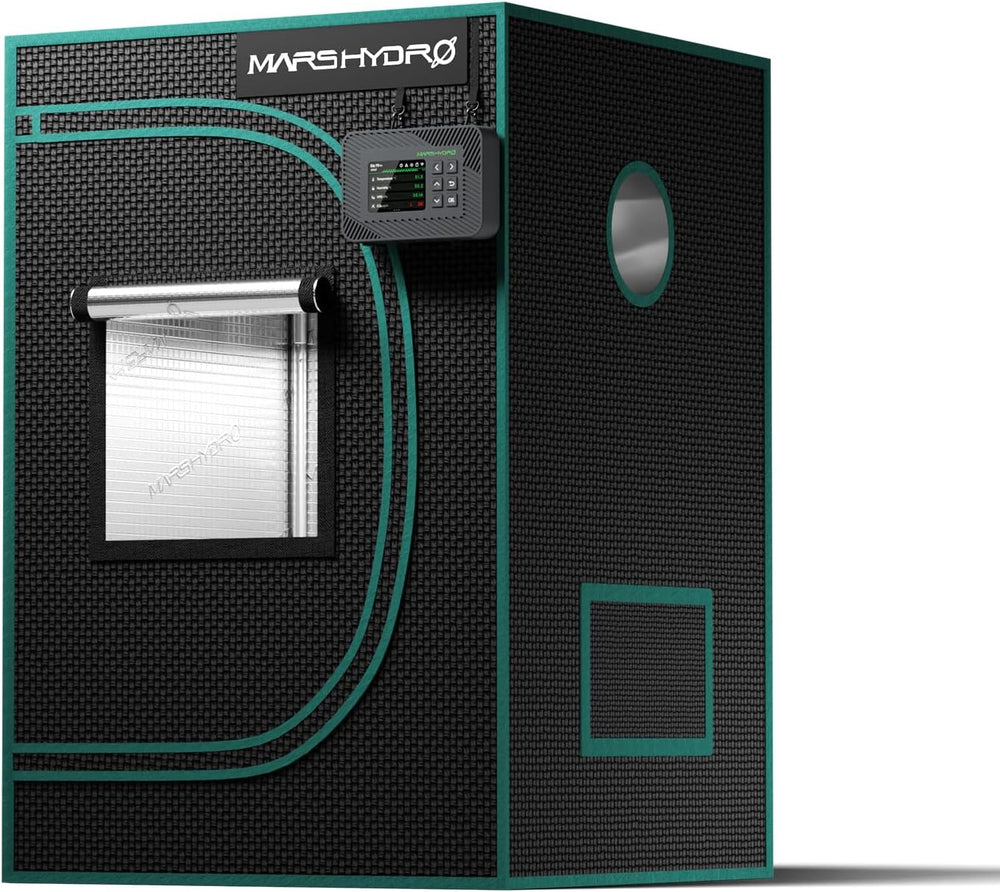 MARS HYDRO Grow Telt 60x60x140cm, Indendørs Grow Telt, Reflekterende Mylar Grow Telte til Hydroponics, Aftagelig bundbakke til plantedyrkningsplads