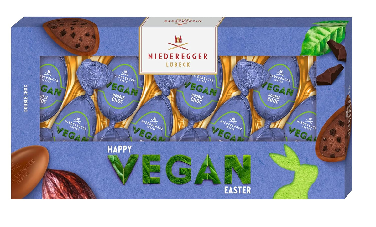 Niederegger veganske dobbelt chokoladeæg 100g