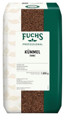 Fuchs Professional - Kümmel ganz | Ungemahlen, zum Würzen von Bratkartoffeln oder Krautgerichten | Profi-Qualität für Großverbraucher und Gastronomie | 1 kg im genbrugspose