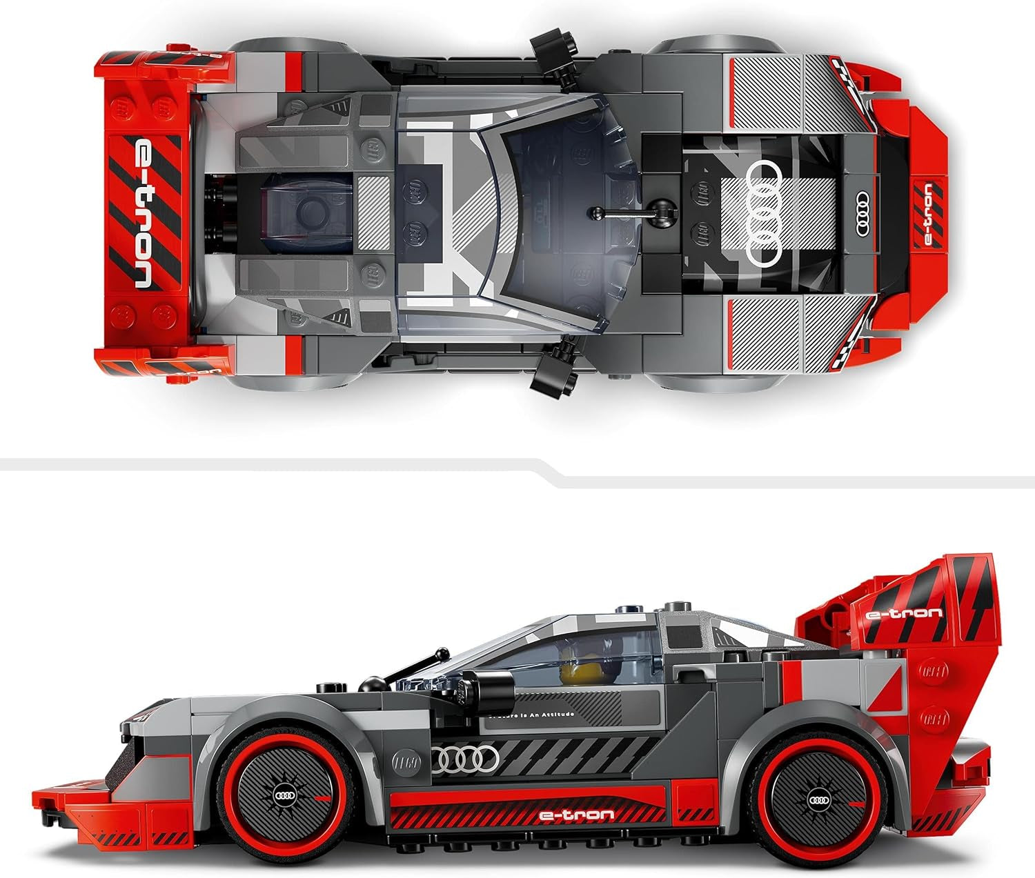 LEGO Speed Champions Audi S1 E-Tron Quattro racerbilsæt med billegetøj til at bygge, lege og vise, bilmodel til børn, gave til 9-årige drenge og piger 76921 Byggesæt Besuche den LEGO-Store
