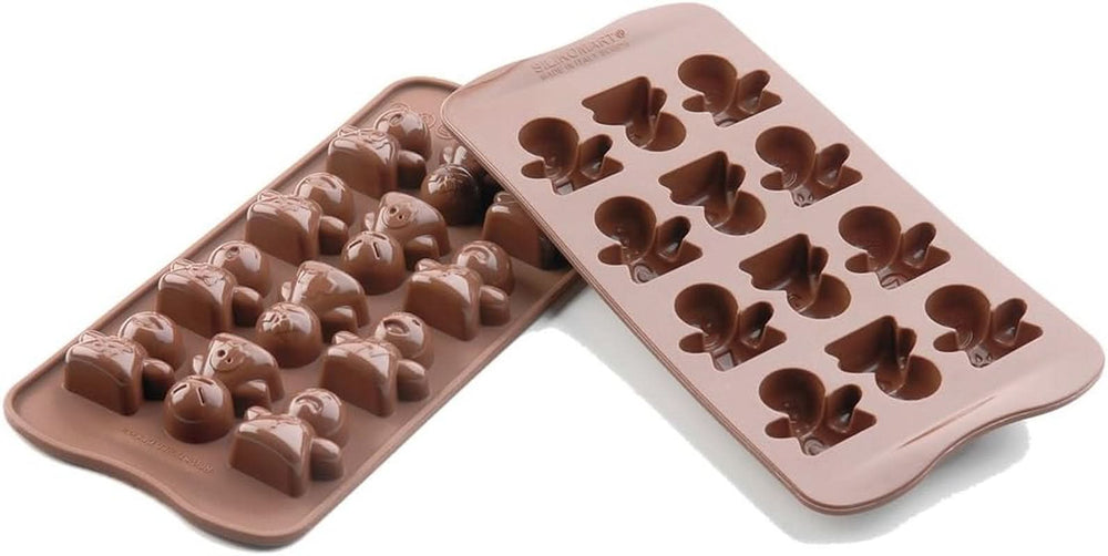 Silikomart 191827, Chokoladepraliner, Engle, Andre køkkenmodeller Naty Shop 10,5X10,5X3 Cm