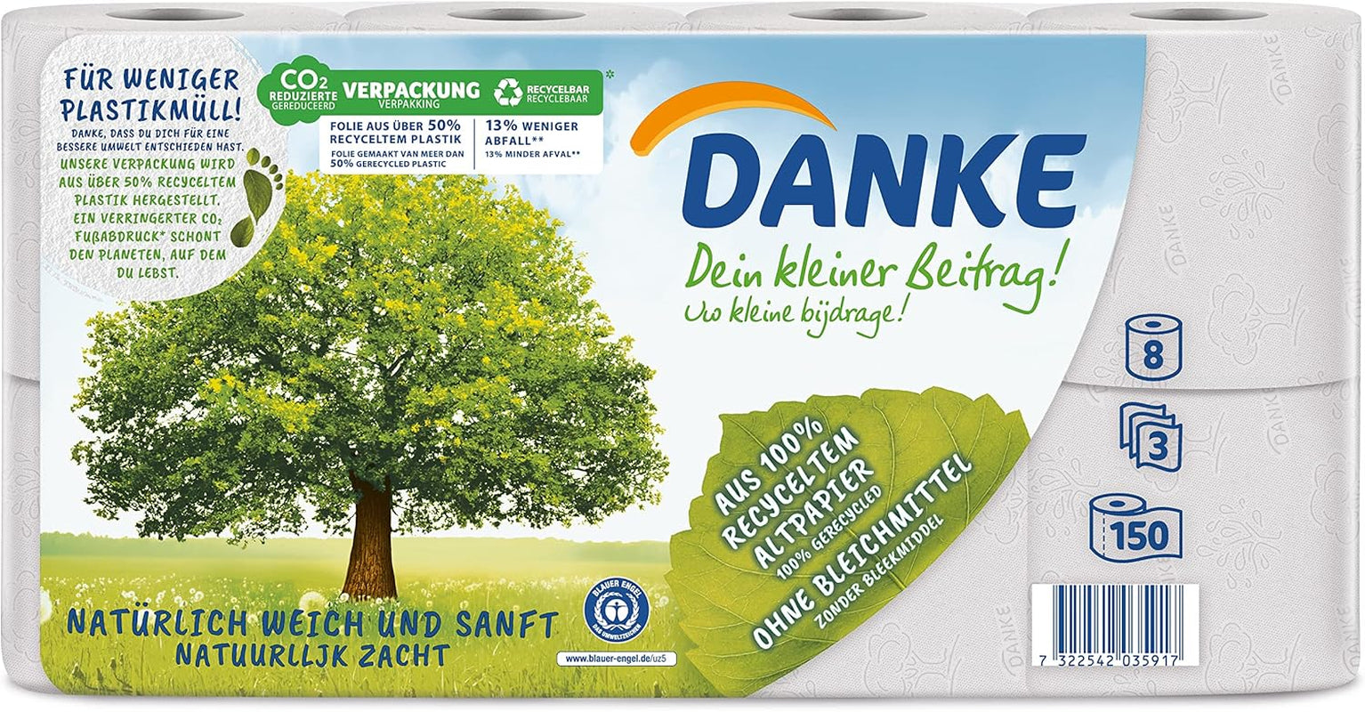 Hârtie igienică Thank you 56 bucăți, role 7X8, 3 straturi