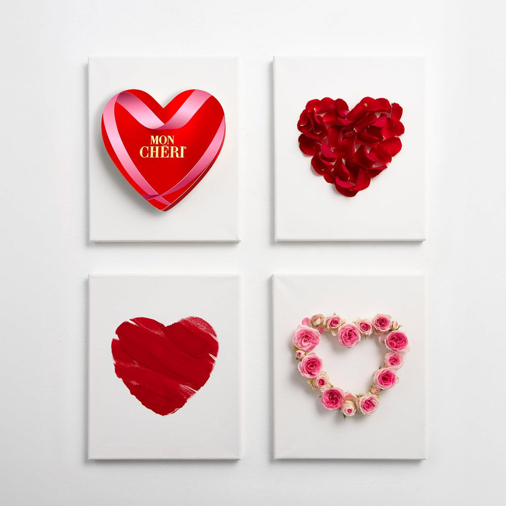 Ferrero Mon Chéri Heart - Valentinsdag Chokoladegave til ham og hende - Sprød chokolade, frugtagtig likør og kirsebær med smag - Til Valentinsdag, Mors Dag og påske - 1 pakke 147g