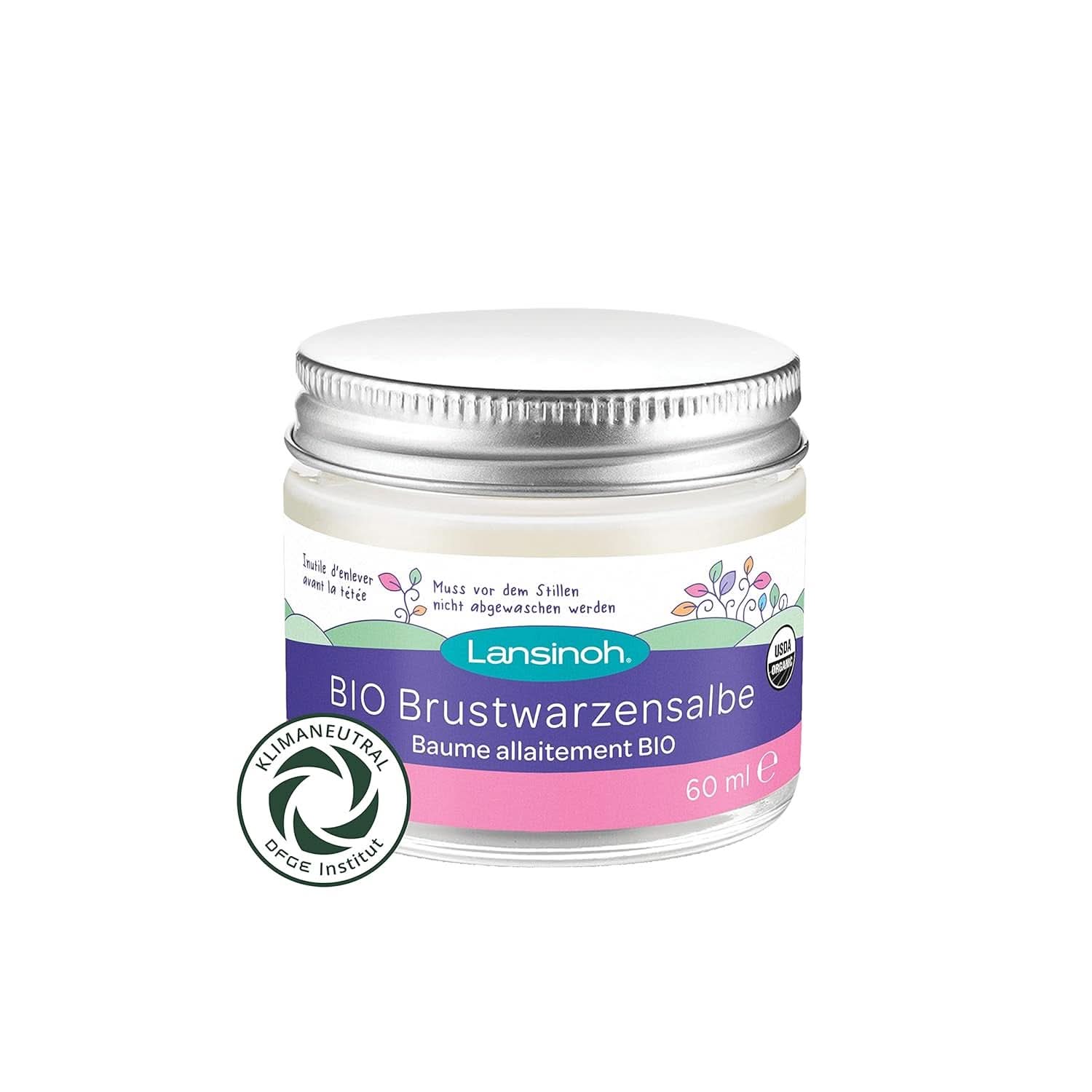 Lansinoh Lys pink og sort vaskbare ammeindlæg - 8 stk., Ultraabsorberende og BIO brystvortesalve Tilbehør Mad og Amning Bebe Naty Shop