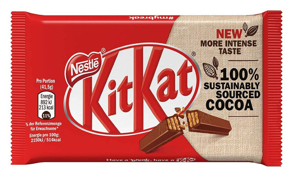 Nestlé klassiske chokoladebarer, sprøde mælkechokoladestænger, pakke med 48 (24 x 41,5 g)