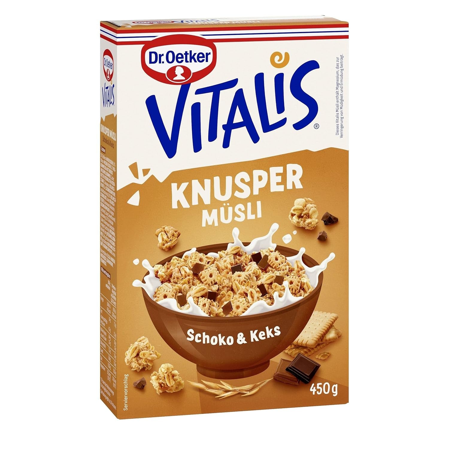 Dr. Oetker Vitalis Classic Crispy Mysli: Stor pakke sprød morgenmadsmüsli med rosiner, 1 pakke, 1,5 kg