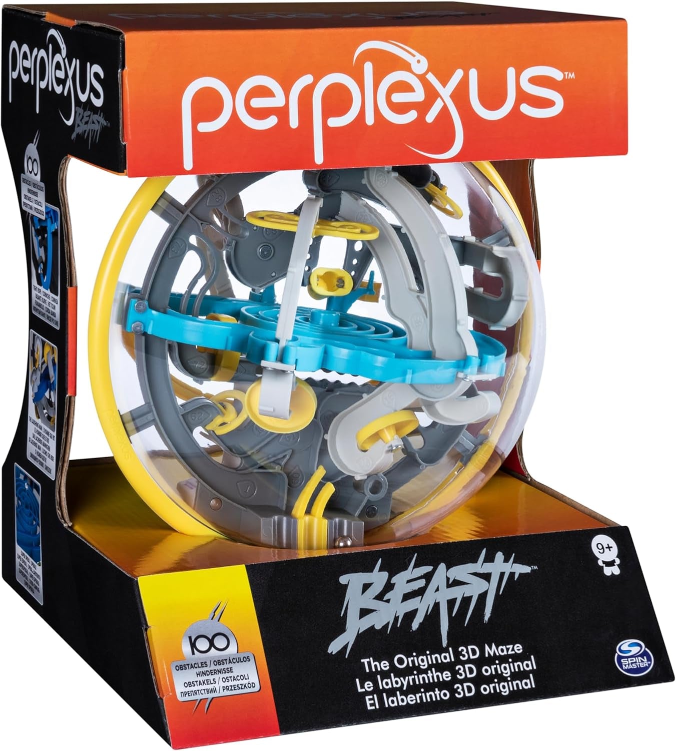 Spin Master Games - Perplexus Beast 3D Ball Maze med 100 forhindringer, tålmodighedsspil for børn på 9+ og voksne
