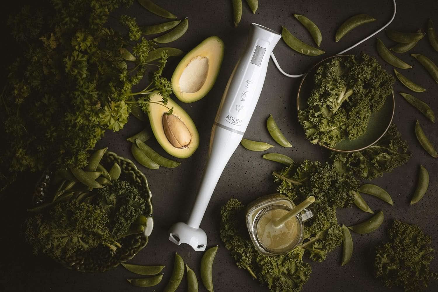 Adler AD4622 Blander, plast, hvid Kitchen Naty Shop