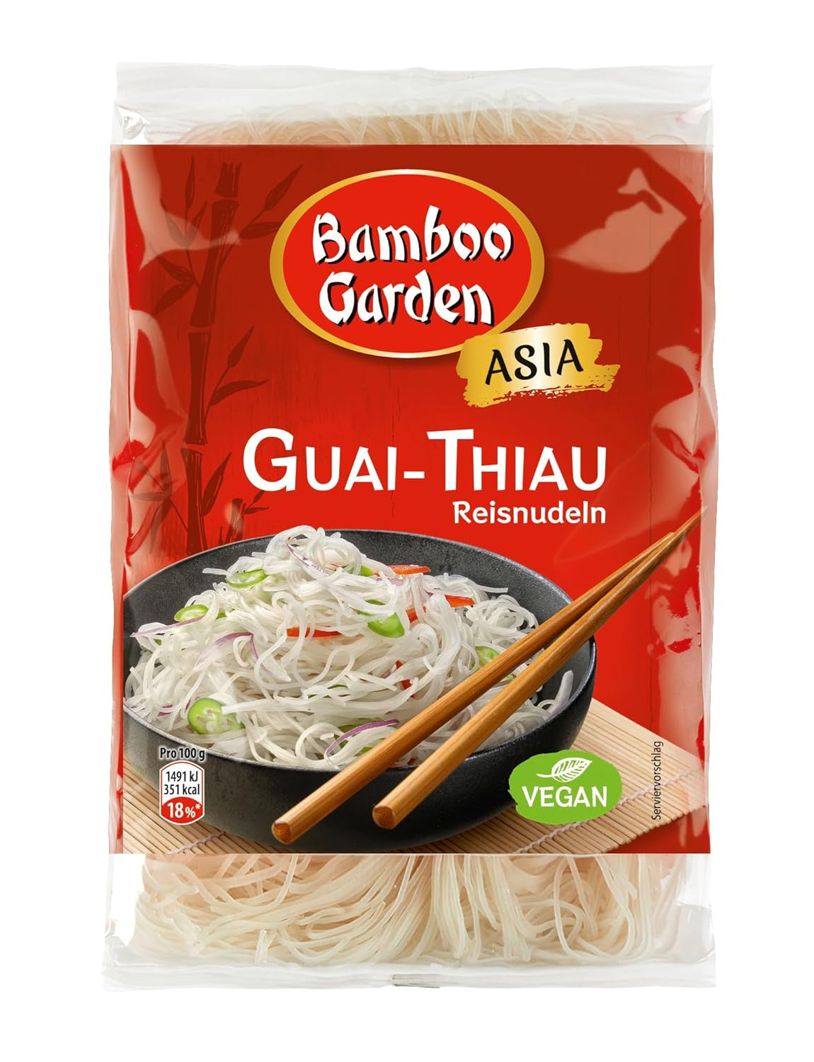 Bamboo Garden Guai Thiau risnudler, 250 g (emballagedesign kan variere)
