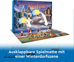 LEGO City Adventskalender 2024, Adventsgave til børn fra 5 år, 24 overraskelser, minifigurer i juledragt, julemand og fru julemand, julegave 60436 Byggesæt Besuche den LEGO-Store