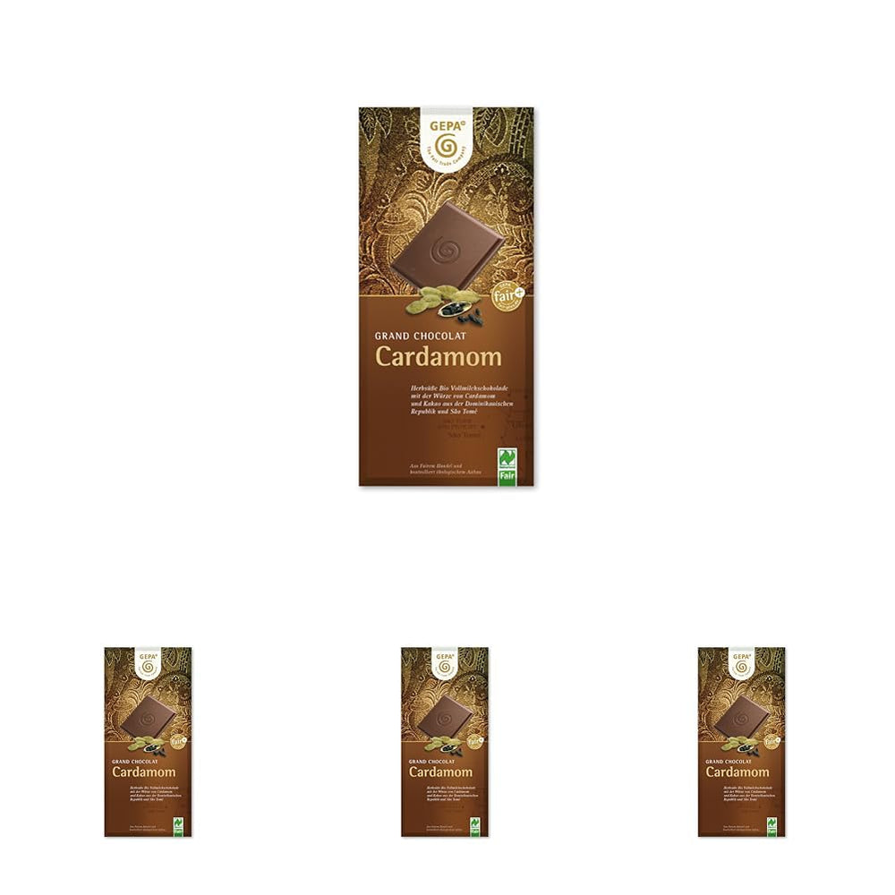 Cardamom organic, 38% cacao, pachet de 100 g