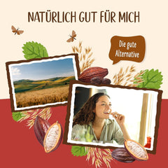 Biscuiți cu ovăz și ciocolată bio Allos | Biscuit crocant cu ovăz integral și ciocolată | Îndulciți cu miere | 6 x 130 g