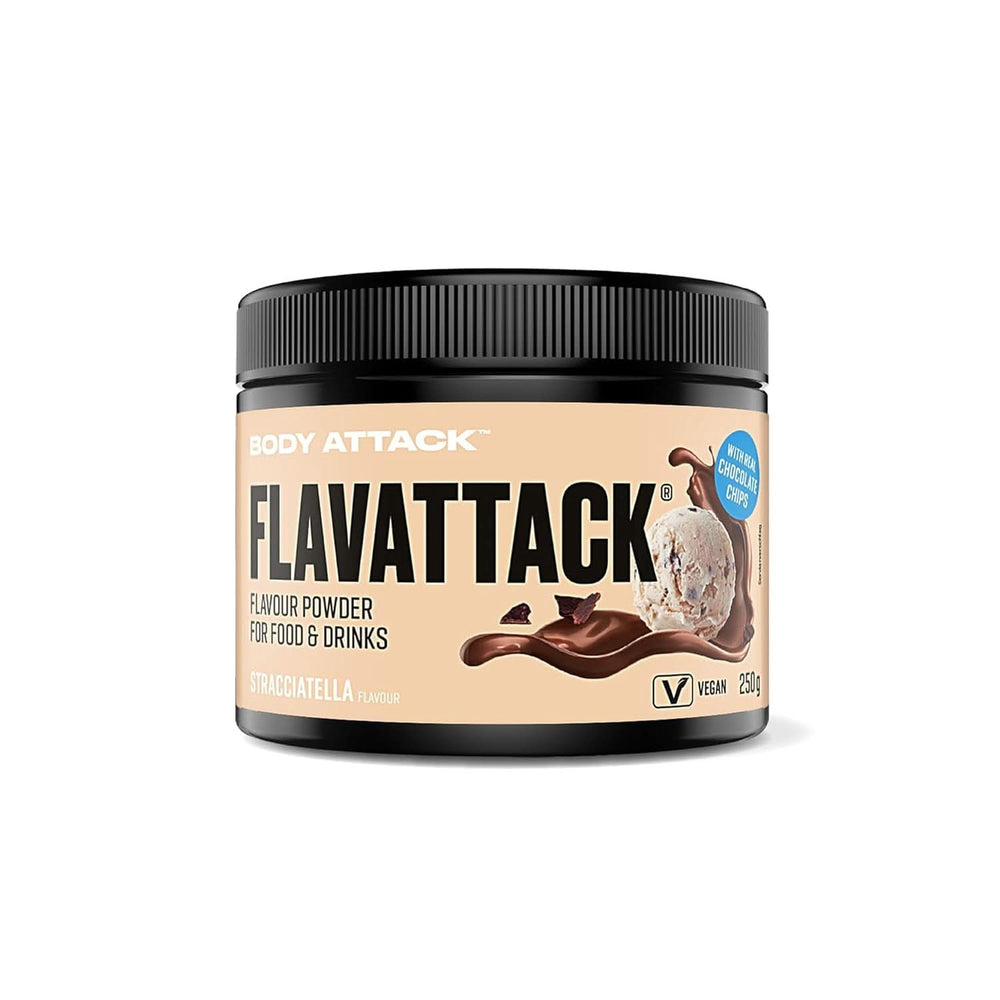 Body Attack Flavattack®, Double Choc Brownie, 250G / 83 portioner Aromas Naty Shop 250 gram Stracciatella