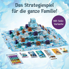 KOSMOS 683801 Nunatak - Temple of Ice, Familiespil, Cool 3D Setup, 3D Ice Game Brikker, Strategispil, Brætspil, Festspil