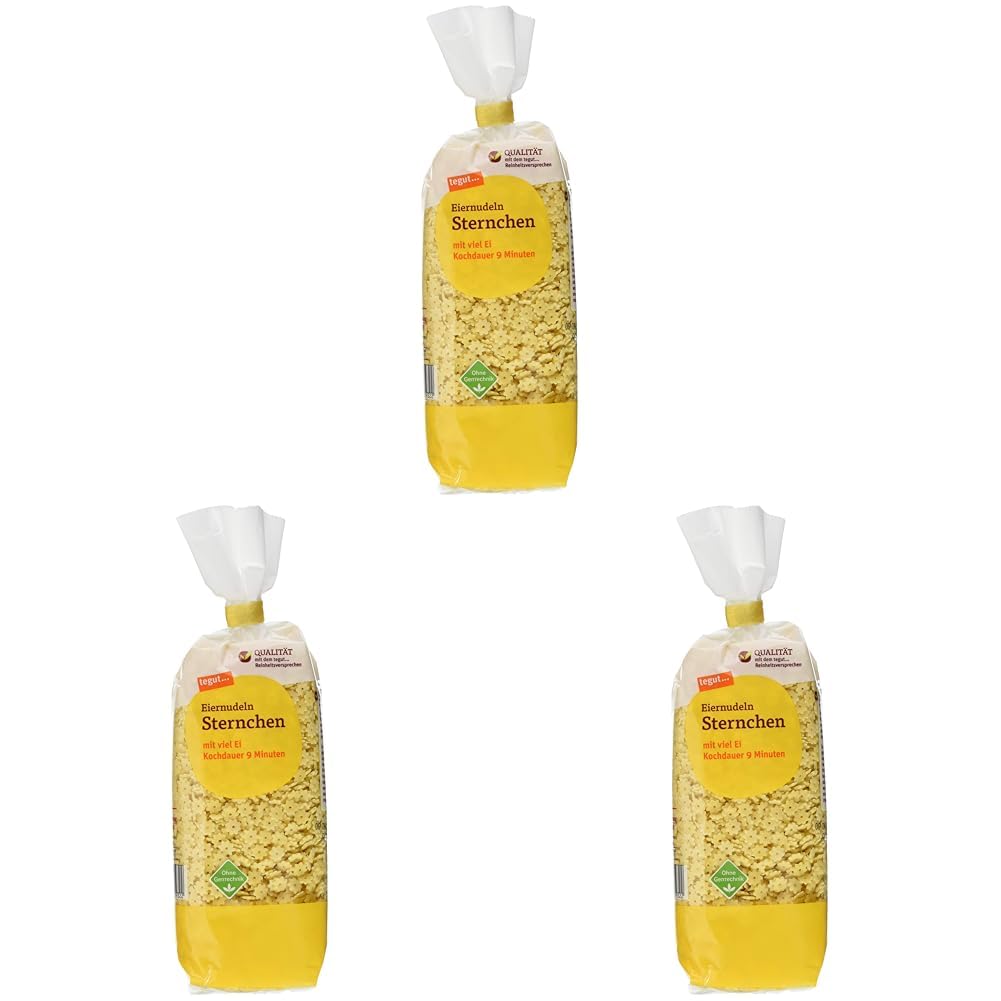 Tegut... Star Egg Nudles 250 g Star Pasta Uden Tilsætningsstoffer