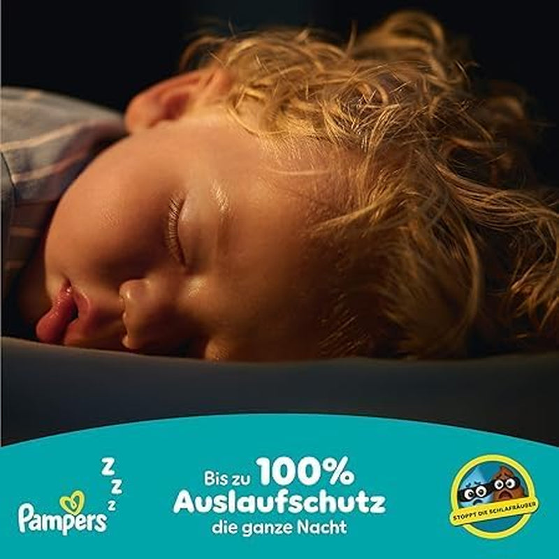 Pampers Premium Protection Pants Str. 7, 123 Bleer, 15 kg+, med 360° justering og bløde anti-lækage manchetter for optimal komfort og beskyttelse