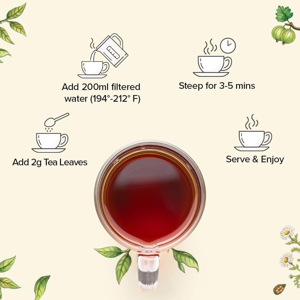 VAHDAM, set cadou cu sortimente de ceai - set de 10 ceaiuri | Ingrediente 100% naturale | Set cadou cu ceai vrac | Ceai negru, ceai verde, ceai Oolong, ceai Chai, ceai alb | Ceai vrac | Set cadou cu set de ceaiuri de probă