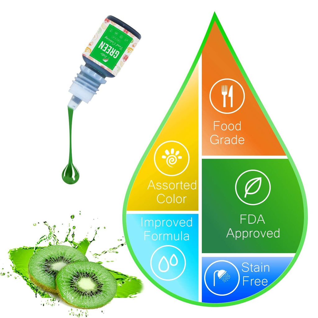 Colorant alimentar 16 culori - Coloranți alimentari lichizi pentru copt torturi, fursecuri, macaroane, fondant - Colorant alimentar vibrant pentru decorare și aerografare, gătit, săpunuri DIY - 6ml fiecare