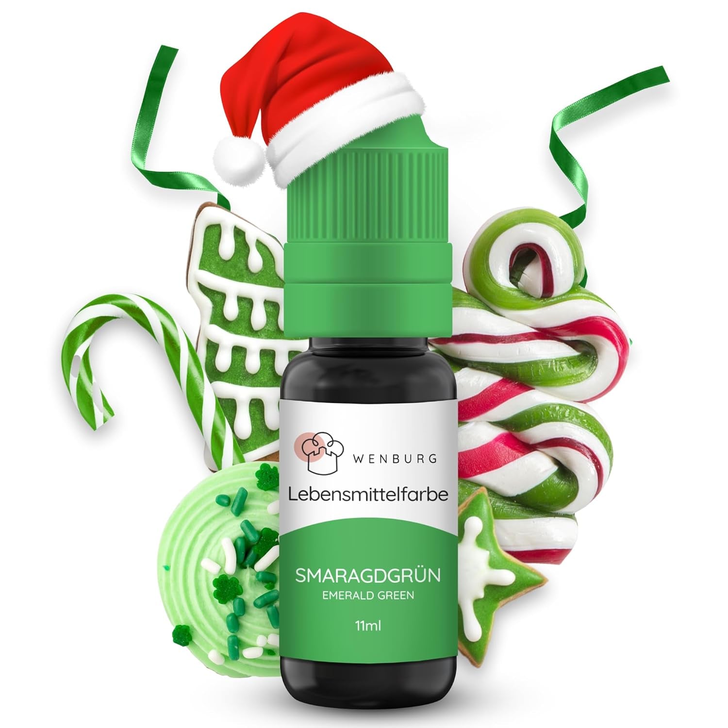 Colorant alimentar Wenburg, sclipici, 11 ml, concentrat, fabricat în UE, lichid. Pentru colorarea aluatului, băuturilor, aromelor, slime-ului - Colorant alimentar auriu cu sclipici - Colorant auriu pentru prăjituri - Sclipici auriu