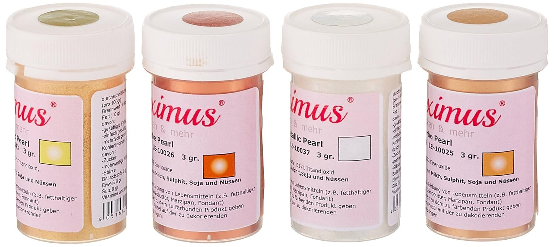 Vopsea pulbere bronz cupru argint auriu 4 x 3G