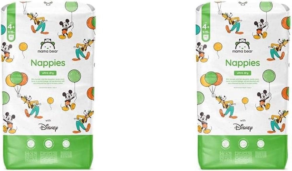 Bleer Mama Bear Disney Ultra Dry str. 4 (8-14 kg), hvid, 84 stk (1 pakke)