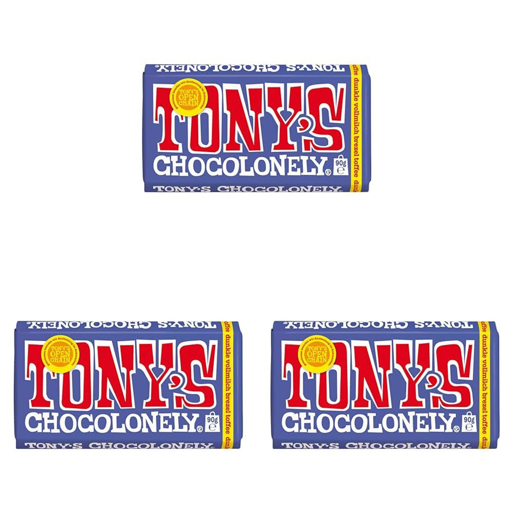 Tony's Chocolonely - Mørk chokolade med mandler og havsalt 90g