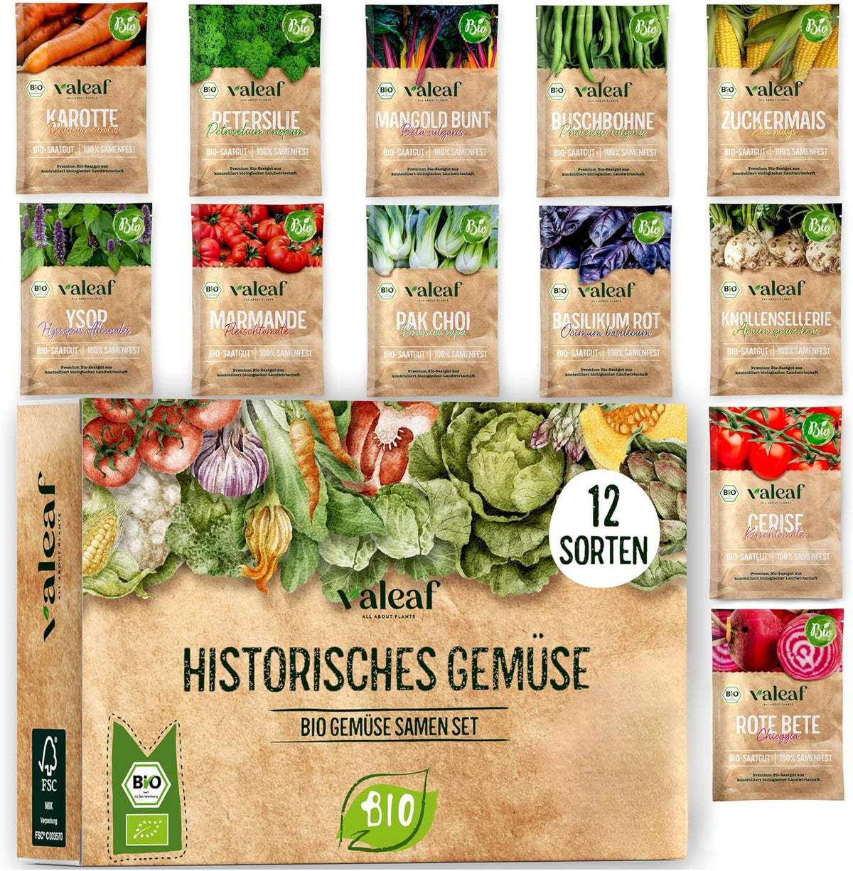 BIO Historisches Gemüse Samen Set I Seltene U. Alte Gemüsesorten Samen Im Gemüsesamen Set I Gemüse Anzuchtset I Samenfestes Saatgut I Samen Gemüse Als Gemüse Samen Set I Tolles Garten Geschenk